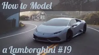 3D Car Modeling Tutorial pt.19 | Autodesk Maya | Modeling a Lamborghini Huracan