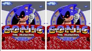 sonic exe hill act 1: (forward and reversed versions mashup)