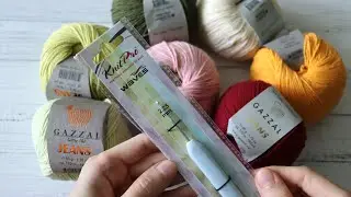 Мой новый крючок и пряжа GAZZAL