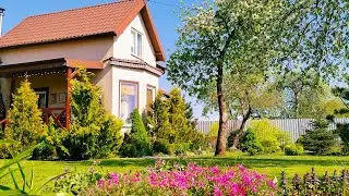 Дом Окнами в САД🏠 Простая Жизнь💜 Букетная посадка Цветов💐 Приятные хлопоты в Саду и Огороде 