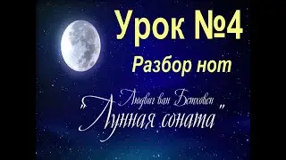 Бетховен. Лунная соната. Первая часть. Разбор. Урок 4