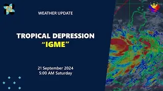 Press Briefing: Tropical Depression #IgmePH 5:00 AM Update September 21, 2024 - Saturday