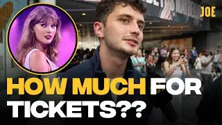 Asking boyfriends at Taylor Swift if they're having fun