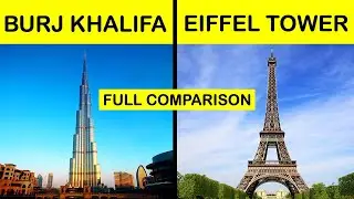 Burj Khalifa vs Eiffel tower Full Comparison in Hindi | Eiffel tower vs Burj khalifa