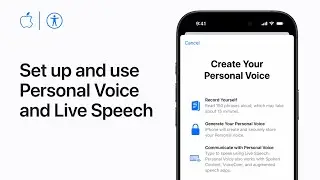 How to set up and use Personal Voice and Live Speech on iPhone and iPad | Apple Support