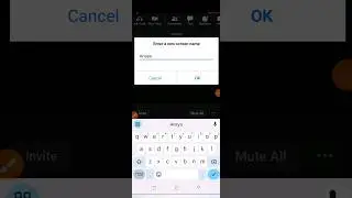 how to change Name on zoom in Meeting 