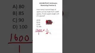 ASVAB/PiCAT Arithmetic Reasoning Practice Test Q: Multiply Fractions 