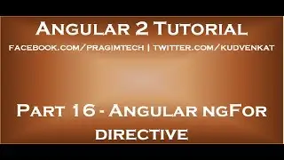 Angular ngFor directive