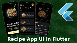 Recipe App UI in Flutter. How to design beautiful app user interface app in flutter.