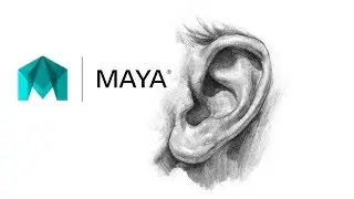 Ear modeling in maya - part 1