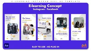 E-learning Concept Instagram Reel - After Effects Template | Free Download | Pik Templates