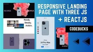 🔥Build awesome 3D landing page for Apple iPhone using ReactJS + ThreeJS  + GSAP