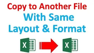 How to copy excel sheet to another excel file without losing layout and format | Excel | 