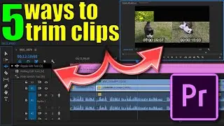 HOW TO TRIM & EDIT CLIPS IN ADOBE PREMIERE PRO | 5 WAYS