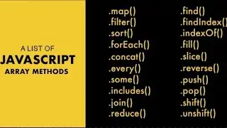 Javascript array methods | Javascript Tutorial