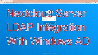 LDAP integration with Windows AD and Nextcloud v24