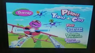 barney planes trains and cars 2012 dvd Menu Walkthrough