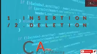 Insert and Delete element in Array in C using switch case🔥