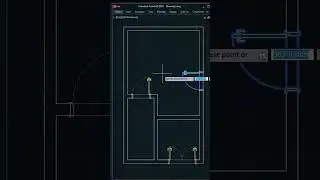 Quickly add & Replace door in AutoCad #autocad #yqarch #autocadtutorials