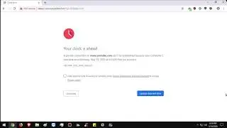 Your clock is ahead error