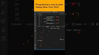 Happy New Year 2023🗓️ | Programmers way to wish New Year #shorts #coding #programming #newyear2023