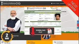 How to Renew my Architecture  Licence COA  in 2022 | 2 MIN | 600 Rs Payment | Latest  UPDATE |