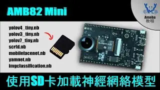 AMB82 Mini - 使用SD 卡加載神經網絡模型