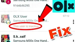 How To Fix Olx This User Is Inactive Problem Solve