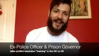Police conflict management "training" UK vs US