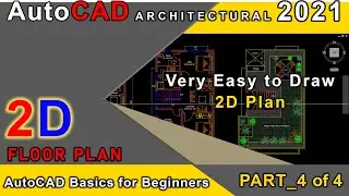How to draw 2d floor plan | AutoCAD tutorial Part4/4 | AutoCAD basics