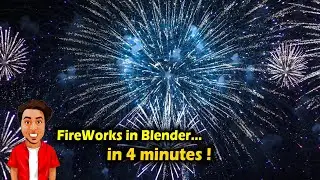 How to make a Fire work in Blender / easy and fast way / Blender tutorial
