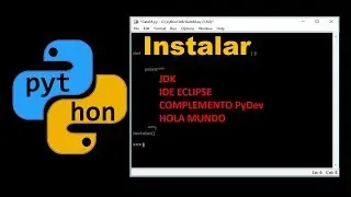 Instalar Eclipse con PyDev en Windows para uso de python