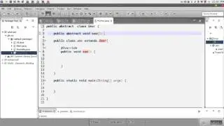 135 Java Abstract Class method كلاس التجريد جافا