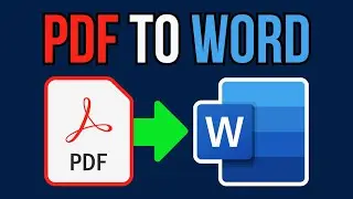 HOW TO CONVERT PDF TO WORD (2024)  | How to Change Pdf to Word Document