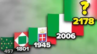 ENTIRE Evolution of Italian Flag 🇮🇹 (457-2178)