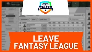 How to Leave a ESPN Fantasy League After Draft