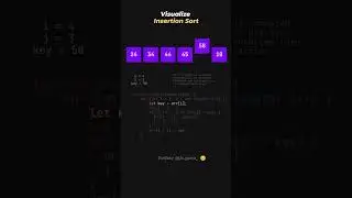 Insertion Sort Visualisation using JavaScript 🤩🤩🤩