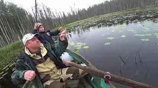С племяшом в тайгу на озеро/2 часть