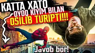 O'rgimchak odam katta xato! Oyoq kiyim bilan devorda qanday turipti? kino haqida marvel kinolari