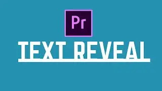 Simple Text Reveal Effect Tutorial in Premiere Pro CC