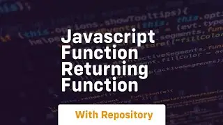 javascript function returning function