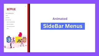 Animated Sidebar Menu Using HTML CSS and JavaScript