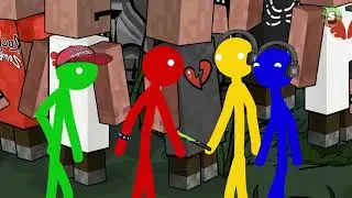 Stickman vs Rock Zombie Apocalypse - Cartoon Animation