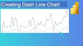 How Create Dashed Line Chart in Power BI | Line chart Settings