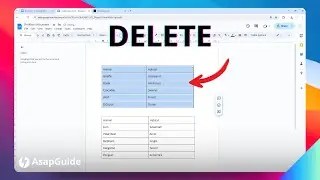 How to Delete a Table in Google Docs