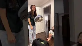 Pretend to be sad when my teen packing for her sleepover with her best friends, see her reaction 😝