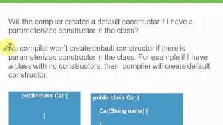 When java compiler creates default constructor or no argument constructor?