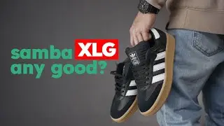 ADIDAS SAMBA XLG Black Version: On Feet, Sizing and Unboxing Review.