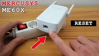 TP-Link Mercusys ME60X Wi-Fi 6 extender • Factory reset