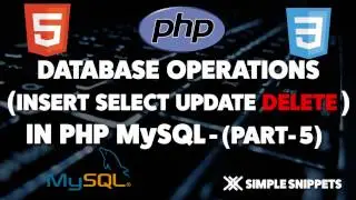 PHP Delete  Data from MySQL Database - Database Operations in PHP MySQL